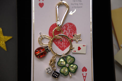 Clip to Bag, Key Ring, Tote or Backpack - with card